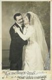 CPA Mes meilleurs voeux nour votre mariage Femme