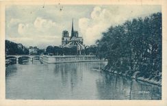 CPA Paris Notre Dame et l'lle Saint Louis 