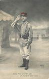 CPA Dans mon premier salut Soldat Militaria