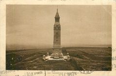 CPA ND de Lorette Les souscriptions pour l'Achevement du Monument du Souvenir sont recues au Siege d