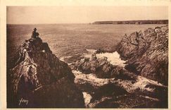 CPA Pointe du Raz Finestere - Baie des Trepasses et Pointe du Van