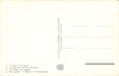 CPA Souvenir de Palavas Le Port et le Casino - La Peche aux Thons a été bonne - La Plage rive gauche