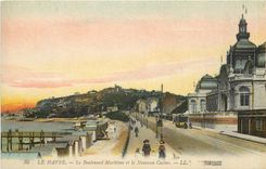 CPA Le Havre  -  Le Boulevard Maritime et le nouveau Casino