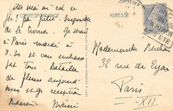 CPA Menton - Chemin fleuri a la frontiere