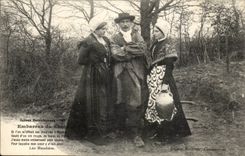 CPA Scenes berrichones Embarrassment of the chois (folklore caps Berry costume) TOP