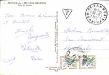 CPSM Around the Breton beds Close to the wheel (folklore caps costume)