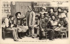 CPA the voice of the closed bed the pilot (folklore costume)