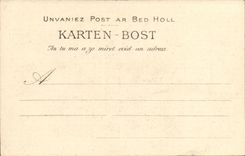 CPA the voice of the closed bed the pilot (folklore costume)