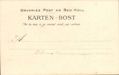 CPA the voice of the closed bed the voice (folklore costume)