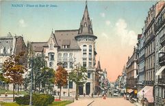 CPA Nancy Place et Rue St Jean 