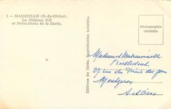 CPM Marseille B du Rhone le chateau d'If et Notre Dame de la Garde 