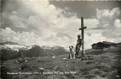 CPA Montafoner Hochjochbahn Kapellalpe blick geg Rote Wand 
