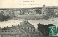 CPA Palais de Versailles a Vol d'oiseau 