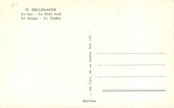CPM Bellegarde le Lac le Pont neuf le Sorgia le Viaduc