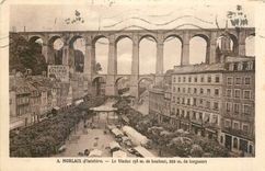 CPA Morlaix Finistere le Viaduc 