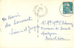 CPA Le Terminus de l'Autoroute et l'observatoire du Puy de Dome