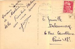 CPA Menton vue pris de la Frontiere 