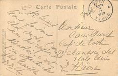 CPA Ypres Halles aux draps en 1912 