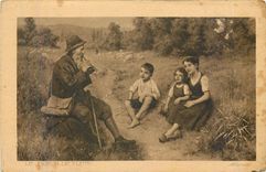 CPA Le Joueur de Flute 
