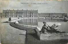 CPA Versailles Le Palais Facade sur le Parc 