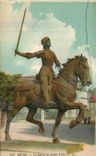 CPA Reims La Statue de Jeanne d'Arc 