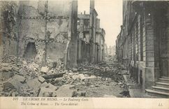 CPA Le Crime de Reims Le Faubourg Ceres Militaria