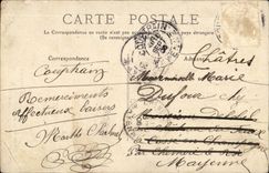 CPA Costume Folklore drives out some (couple) By here timid hind