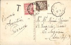 CPA Costume Folklore Sarthe-native Costumes Ave cte club-footed