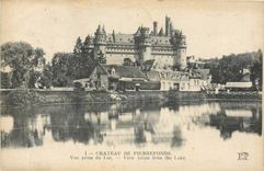 CPA CHÂTEAU DE PIERREFONDS Vue prise du Lac
