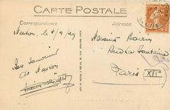 CPA Menton - La Vieille ville - Vue de Garavan