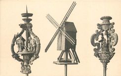 CPA Gand Musee d'Archeologie torcheres de la corporation des mesureurs de grains de celle des meunie