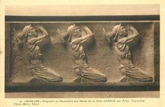 CPA "Mineurs" fragment du monument aux morts de la ville d'Arras par Felix Desruelles
