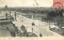 CPA Paris le pont Alexandre III vers les Invalides