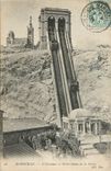 CPA MARSEILLE - L'Ascenseurs et Notre-Dame de la Garde