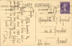 Pensive CPA Young girl of the island of Center (folklore costume headlight lighthouse)