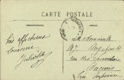 CPA Bridge the abbot Embroidering-machines on Tulle House Pichavant Brittany (folklore costume ass donkey)