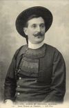 CPA Young man of Finistere Brittany (folklore costume)