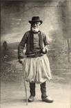 Standard Old CPA of the surroundings of Quimper Brittany (folklore costume)
