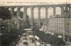 CPA Morlaix Place Thiers Le Viaduc 