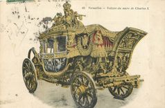 CPA Versailles Voiture du Sacre de Charles X 