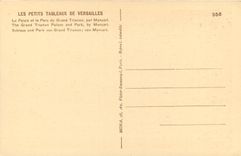 CPA Versailles Le Palais et le Parc du Grand Trianon par Mansart 