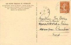 CPA Versailles La Colonnade ceuvre de Mansart Vasques et jets d'eau 