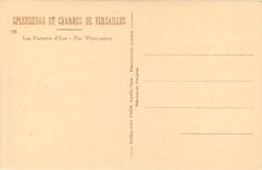 CPA Versailles Les Parterres d'Eau The Water Mirror 