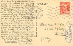 CPA Vue panoramique du Chateau et des Jardin Versailles 