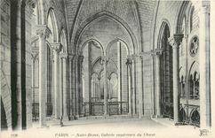 CPA Paris Notre Dame Galerie superieure du Choeur 