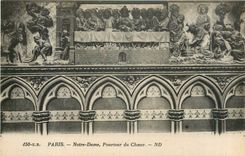CPA Paris Notre Dame Pourtour du Choeur 