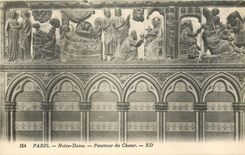 CPA Paris Notre Dame Pourtour du Choeur 
