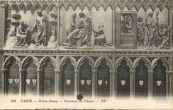 CPA Paris Notre Dame Pourtour du Choeur 