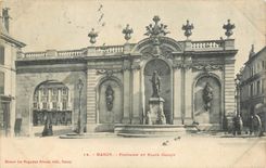 CPA Nancy Fontaine et Place Callot 