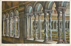 CPA Roma Chiostio della Basilica di S Paolo 